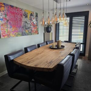 Oud eiken tafelbladen Deens ovaal