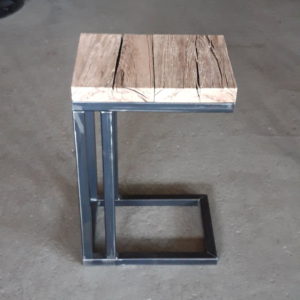 Side Table Steel / Oak