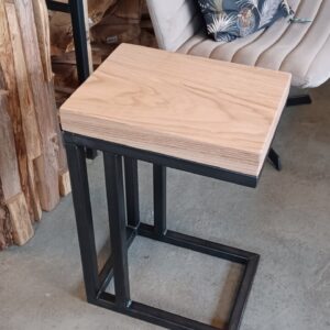 Side Table Steel / Oak