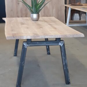 Live Edge Table With Industrial Legs