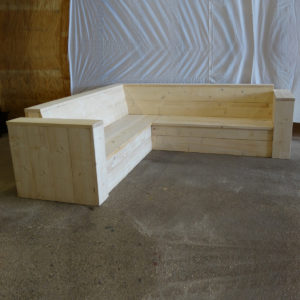 Corner Lounge Bench Scaffolding Wood